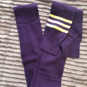 Forever 21 Purple and yellow stripe long scarf